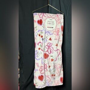 Viral Pink bow throw blanket-bow in love